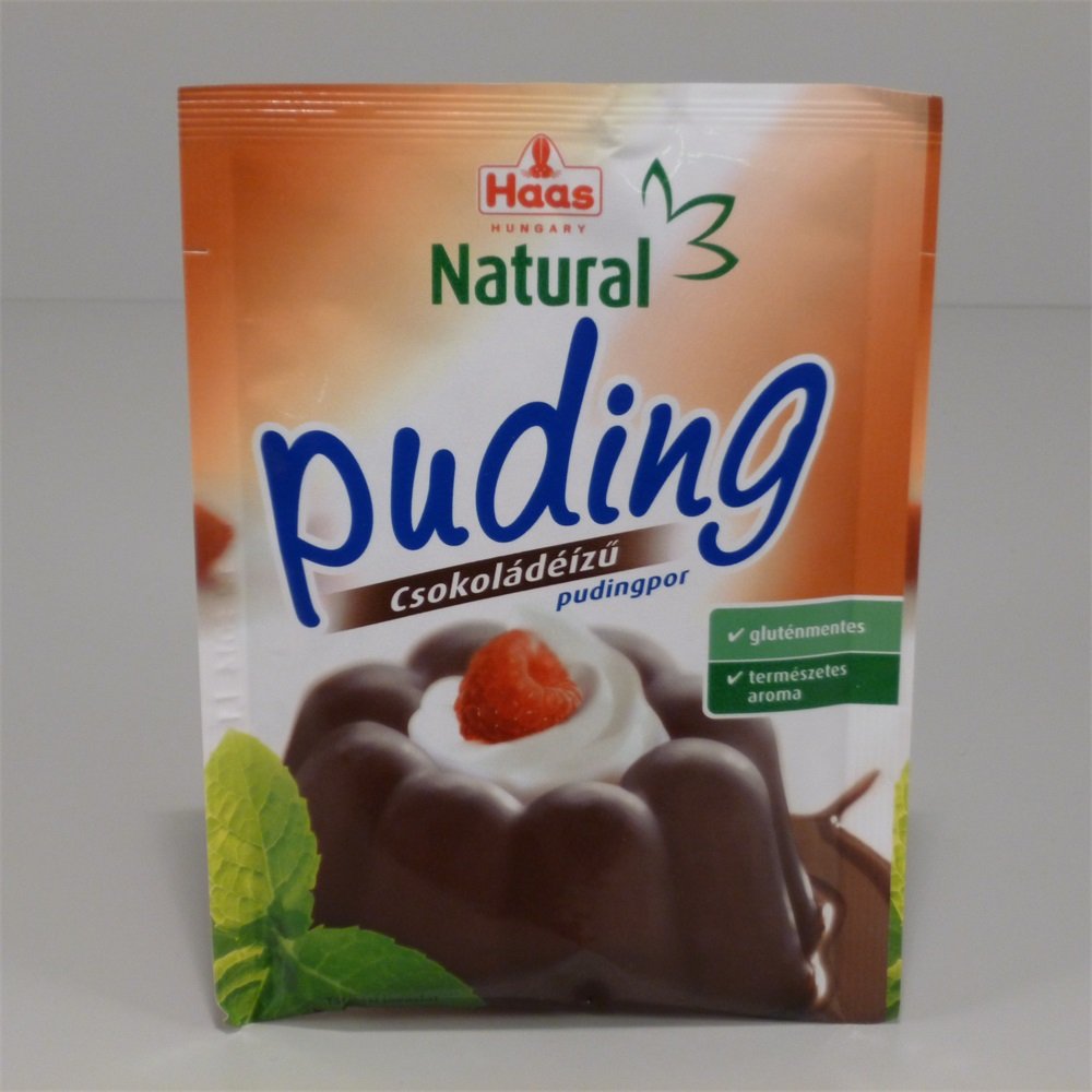 Haas prírodný čokoládový puding v prášku 44 g - 13553