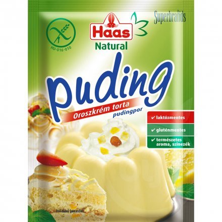 Haas prírodný puding v prášku Ruský krém 40 g - 57217