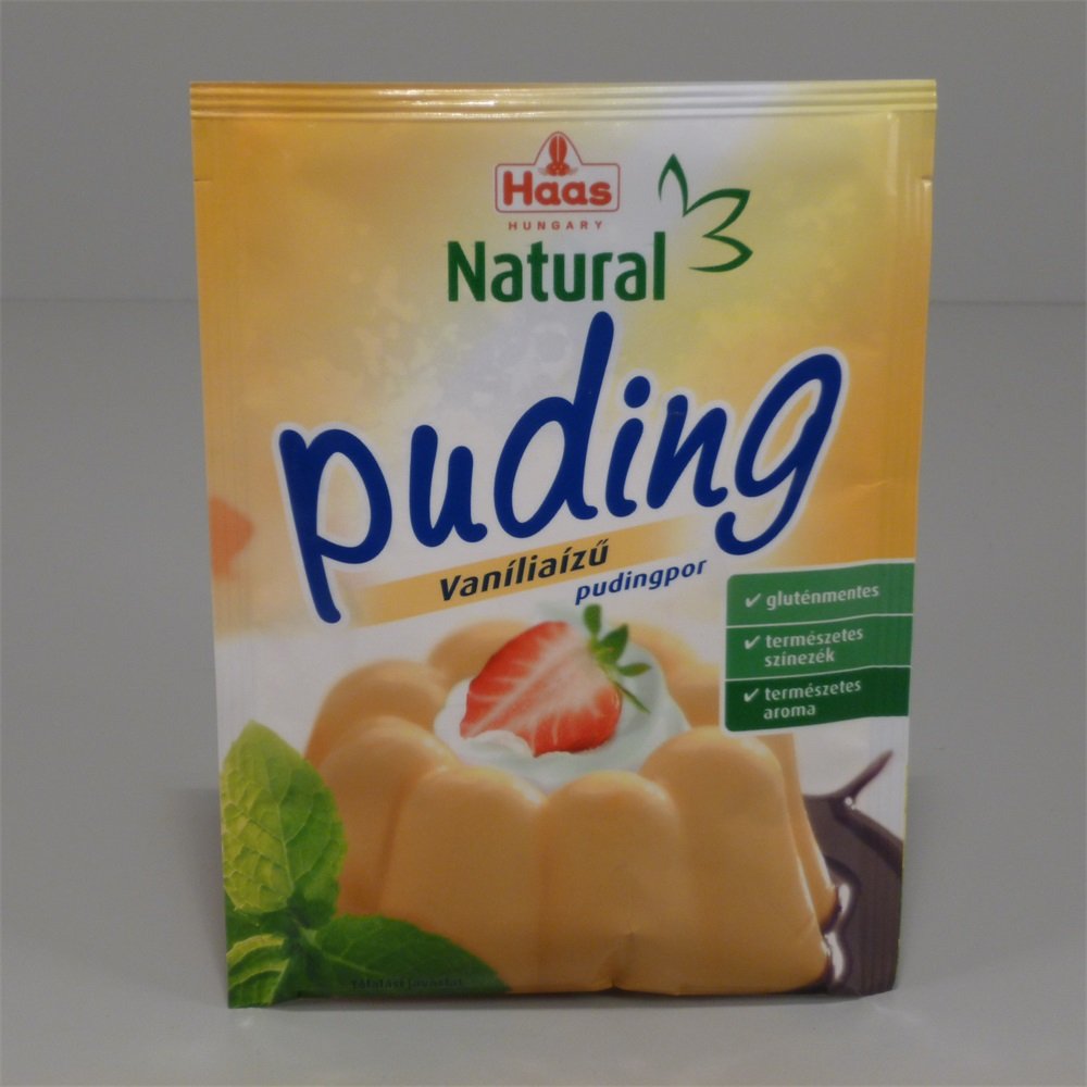 Haas prírodný pudingový prášok vanilka 40 g - 13557