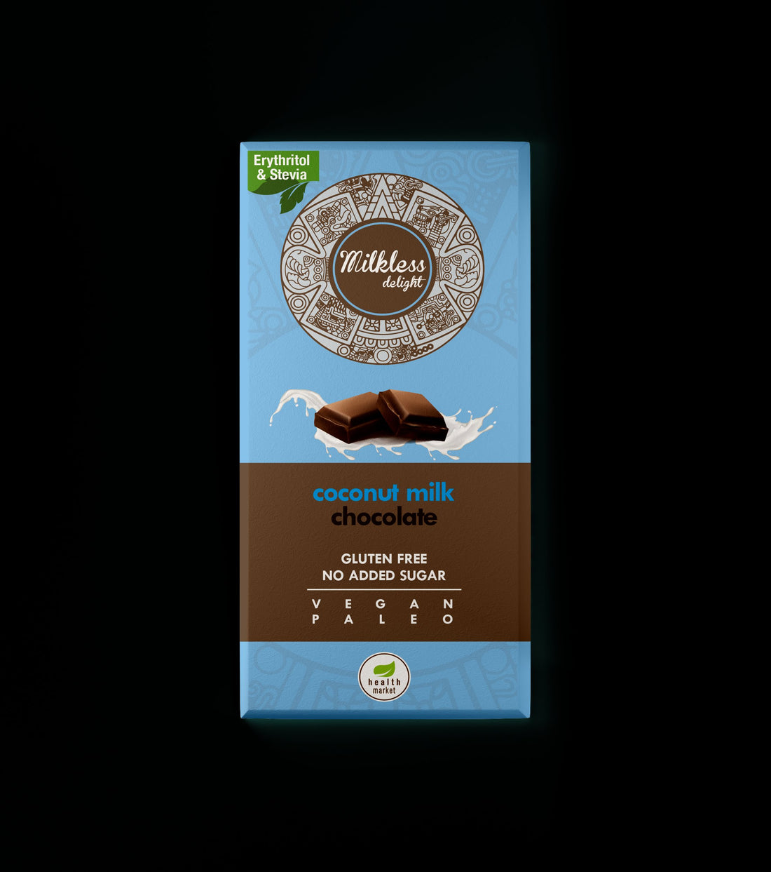 Health Market milkless delight kokosová mliečna čokoláda so sladidlami 80 g - 58579