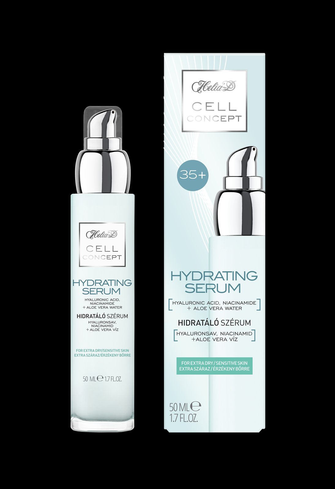 Helia-D cell concept hydratačné sérum 35 na extra suchú/citlivú pleť 50 ml - 84440
