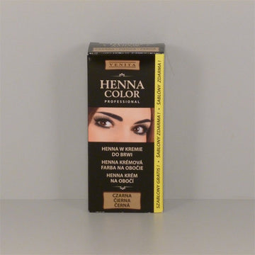Henna Color Condicioner permanentný krém na riasy a obočie čierny 15 g - 40583