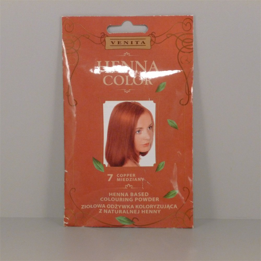 Henna Color farba na vlasy v prášku č. 7 medená červená 25 g - 40582
