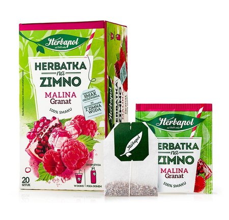 Herbapol Malinový čaj s granátovým jablkom 20 kusov - 88238
