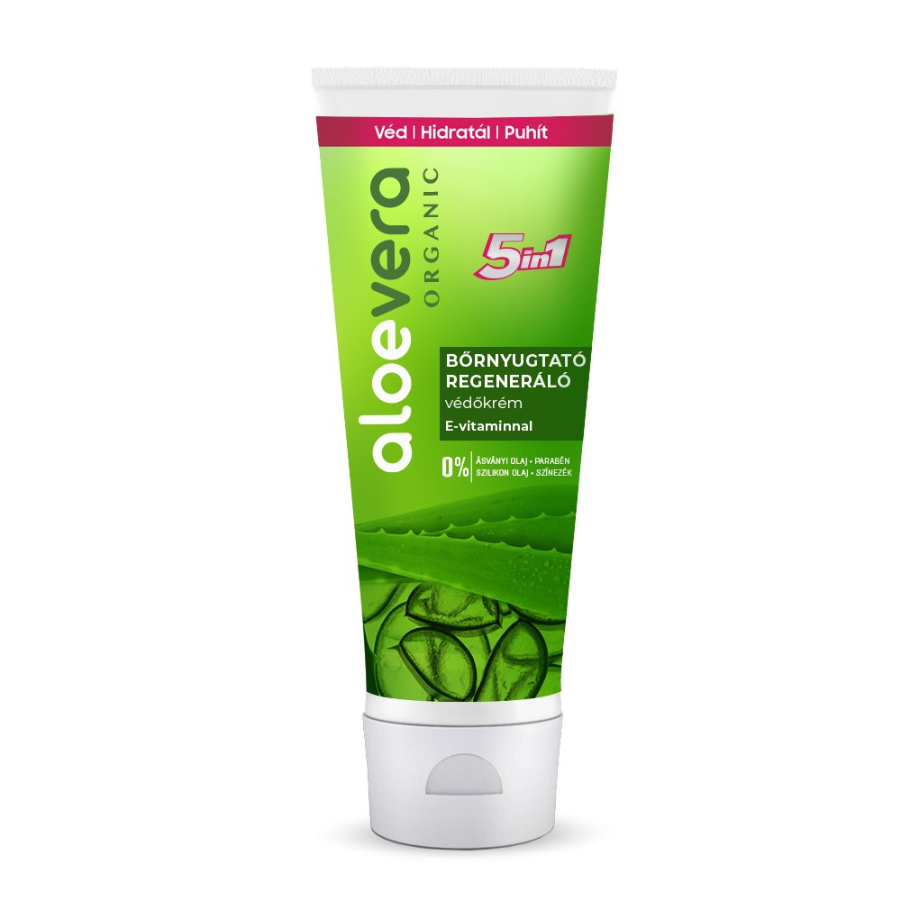 Aloe vera ORGANIC  upokojujúci krém s aloe vera + VIT. E 5v1 125ml - 81618