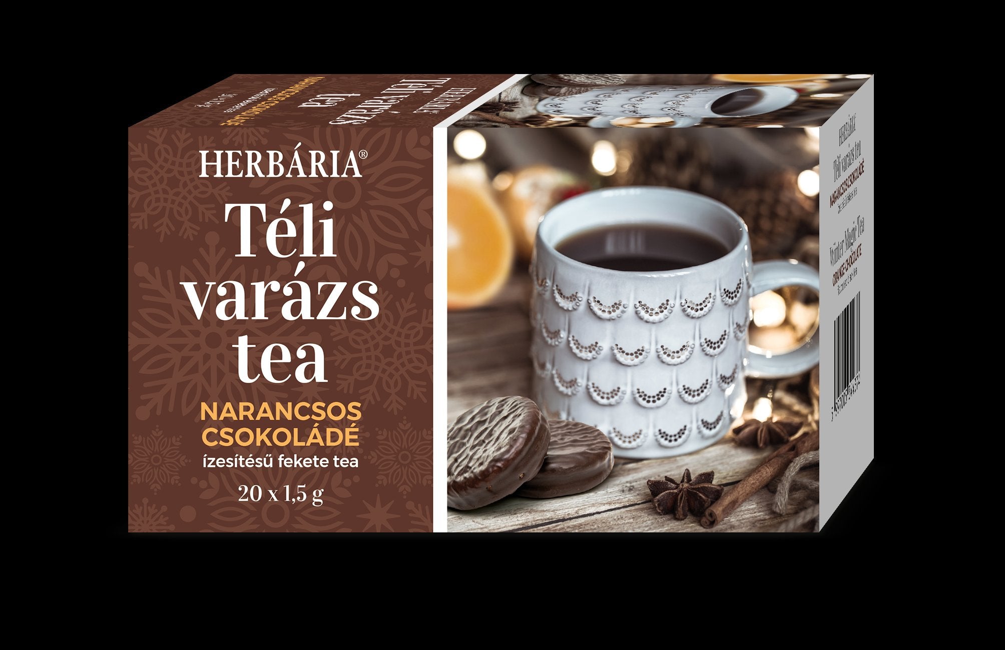 Herbária zimné kúzlo čaj s príchuťou pomaranča a čokolády 20x1,5g 30 g - 88919