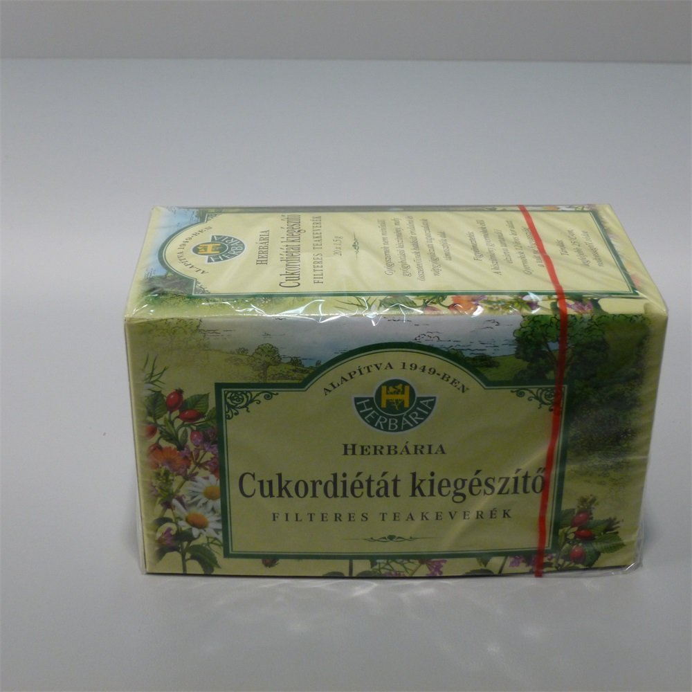 Herbária cukrová diéta doplnok stravy - čaj 20x1,5g 30 g - 24436