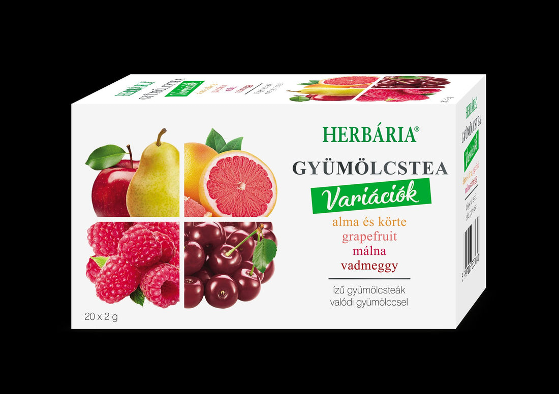 Herbária ovocný čaj mix 1 jablko-hruška, grapefruit, malina, divoká mäta variácia 20x2 g 40 g - 94411