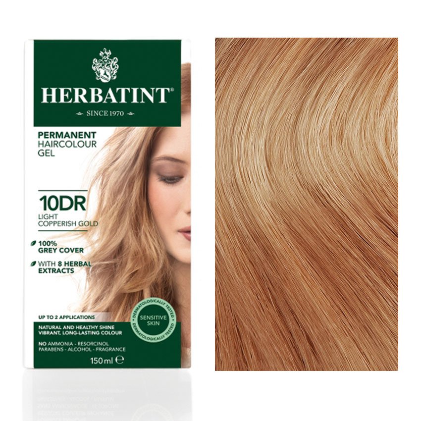 Herbatint 10dr svetlá medeno-zlatá farba na vlasy 150 ml - 50575