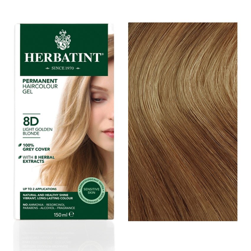 Herbatint 8d zlatá svetlá blond farba na vlasy 135 ml - 40260