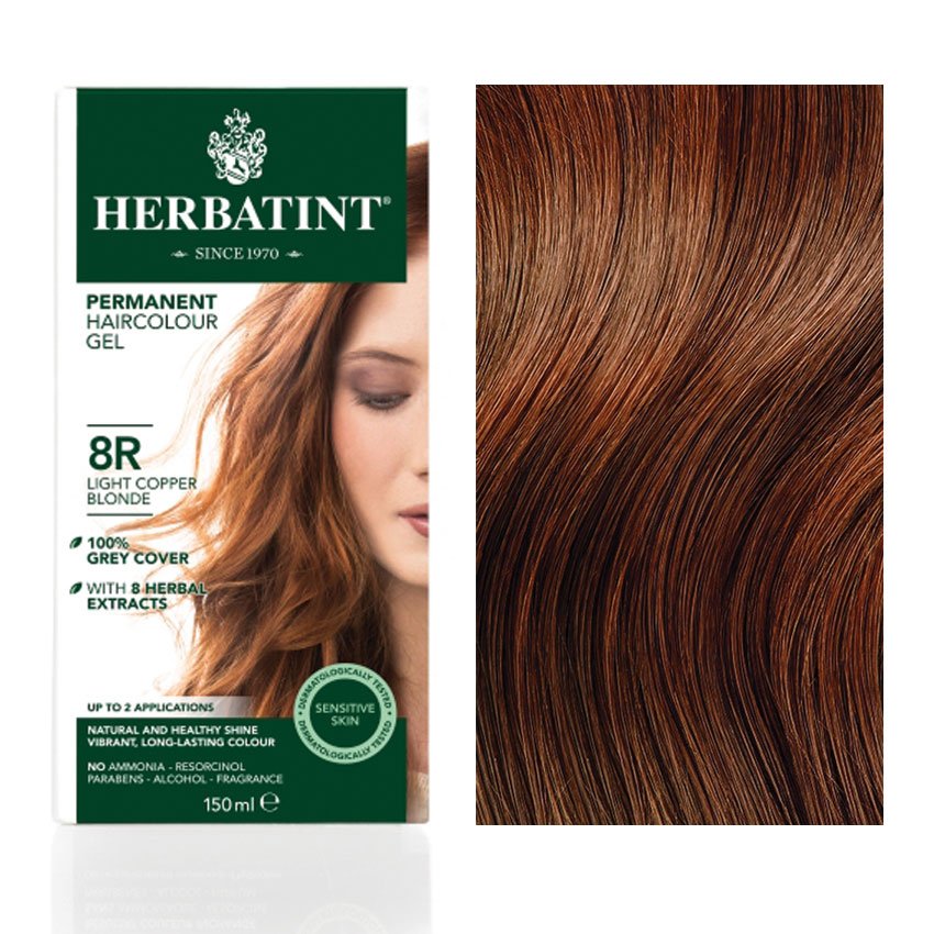Herbatint 8r medená svetlá blond farba na vlasy 135 ml - 40252