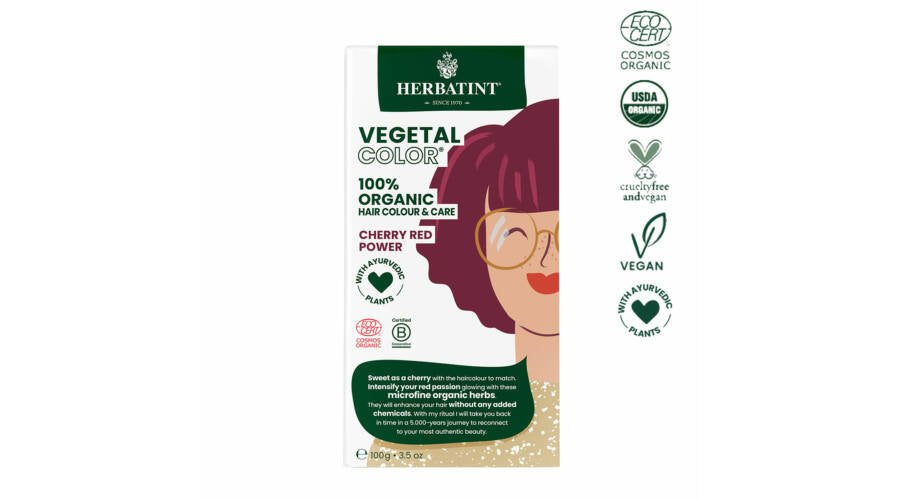 Herbatint rastlinná farba čerešňovo červená farba na vlasy 100 g - 92080