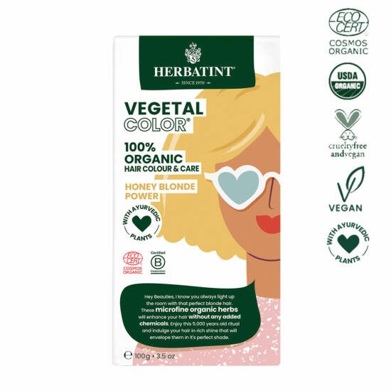 Herbatint rastlinná farba medová blond farba na vlasy 100 g - 92078