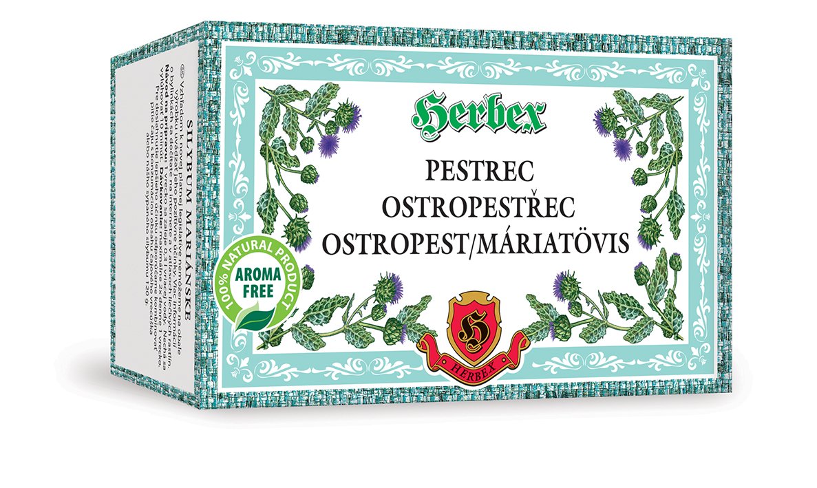 Herbex Pestrec mariánsky  čaj 20x3g 60 g - 43675