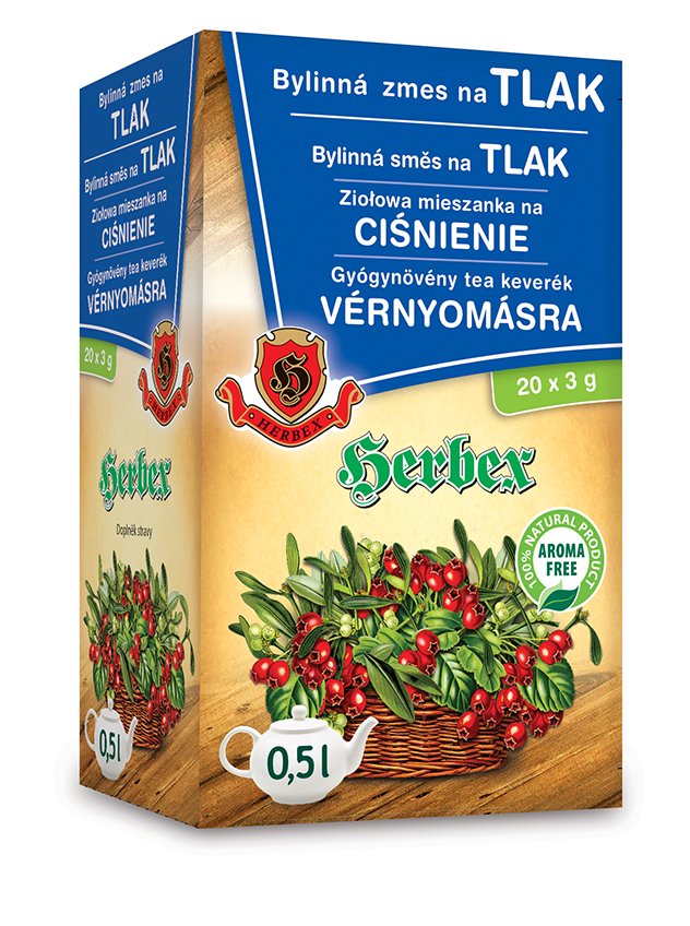 Herbex bylinná čajová zmes na krvný tlak 60 g - 52109