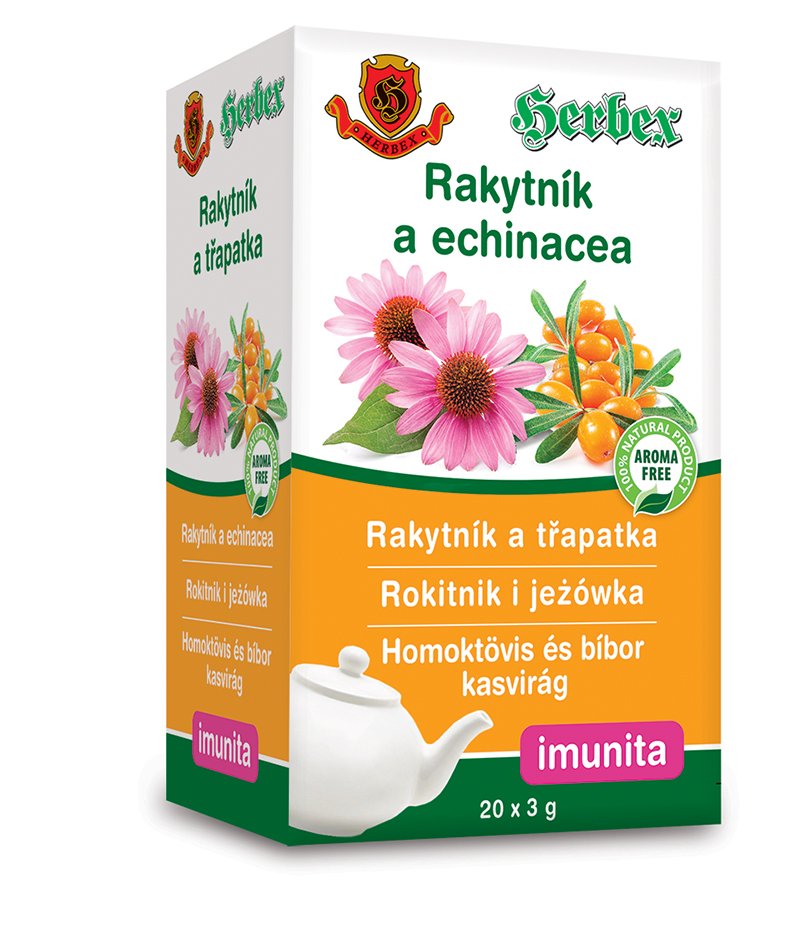 Herbex Rakytník  a echinacea čaj 20x3g 60 g - 43658