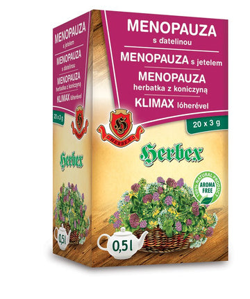 Herbex menopauza čaj s ďatelinou 20x3g 60 g - 40965