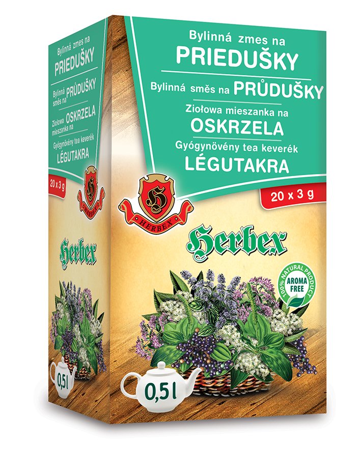 Herbex  Priedušky čaj 20x3g 60 g - 40959