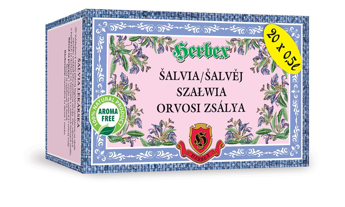 Herbex šalvia lekárska čaj 20x3g 60 g - 43678