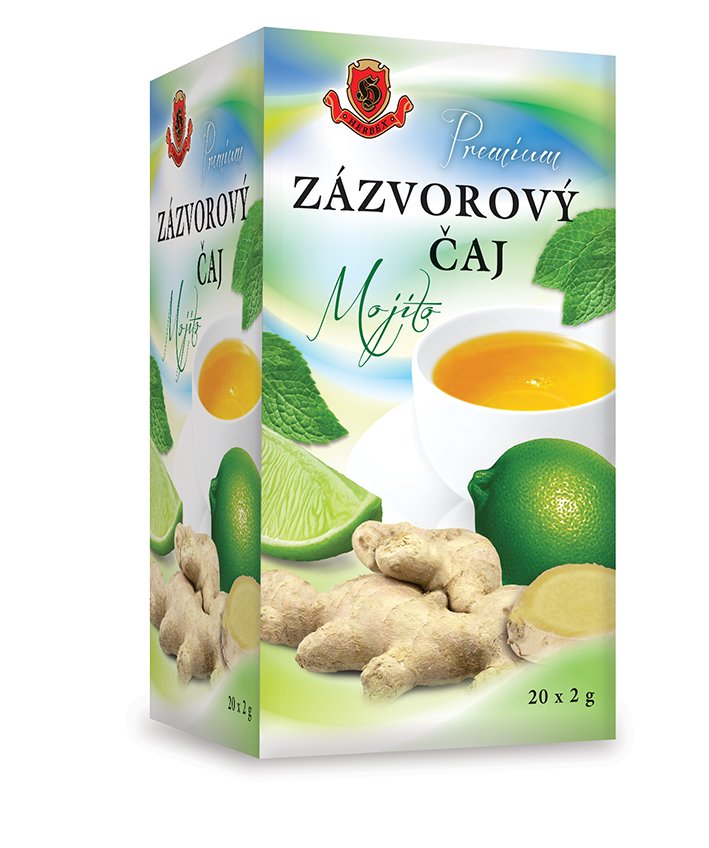 Herbex prémiový zázvorový čaj mojito 20x2g 40 g - 40971