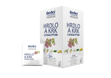 Herbex čaj hrdlo a krk s eukalyptom 20x1,5g 30 g - 90219