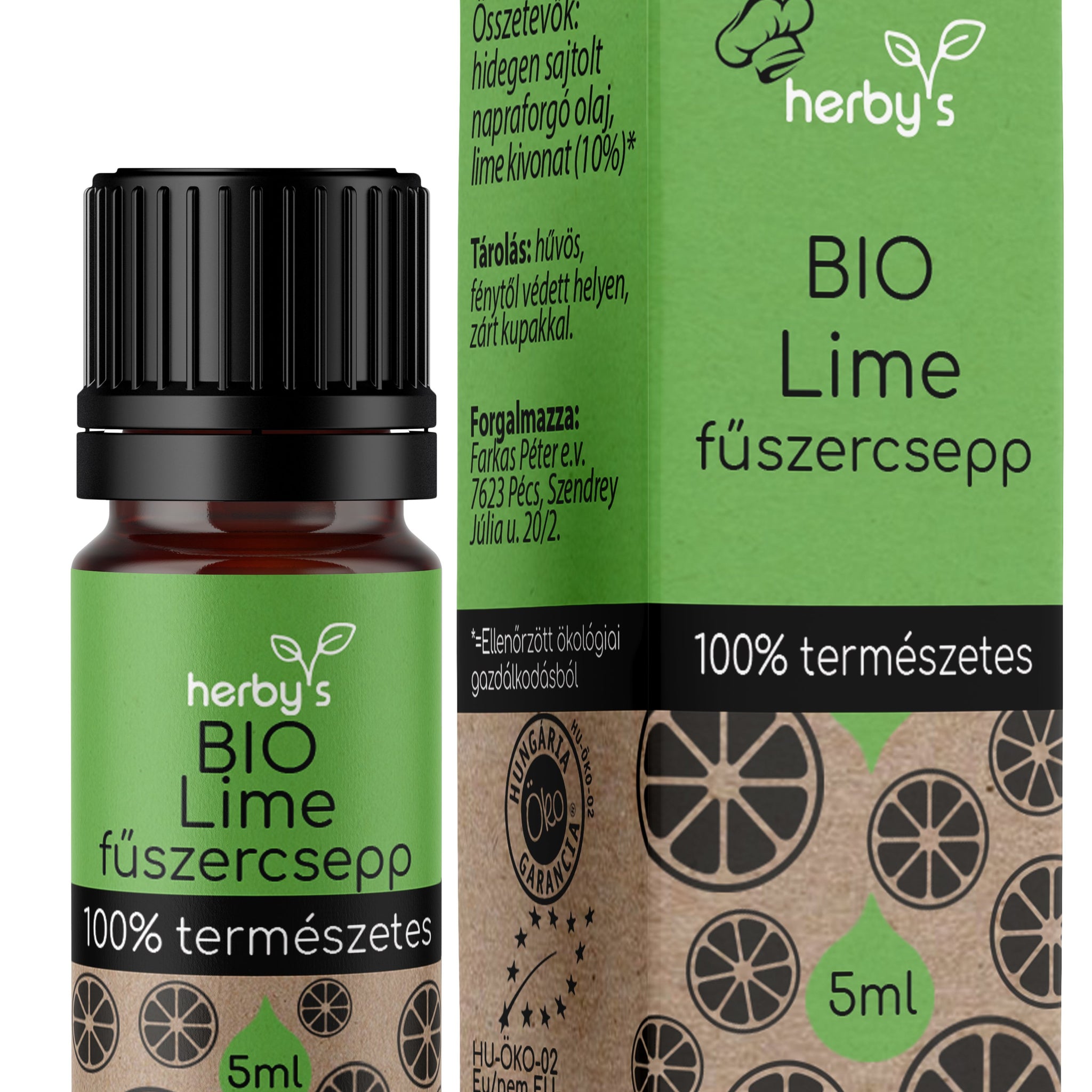 Herbys organické limetkové kvapky 5 ml - 87820