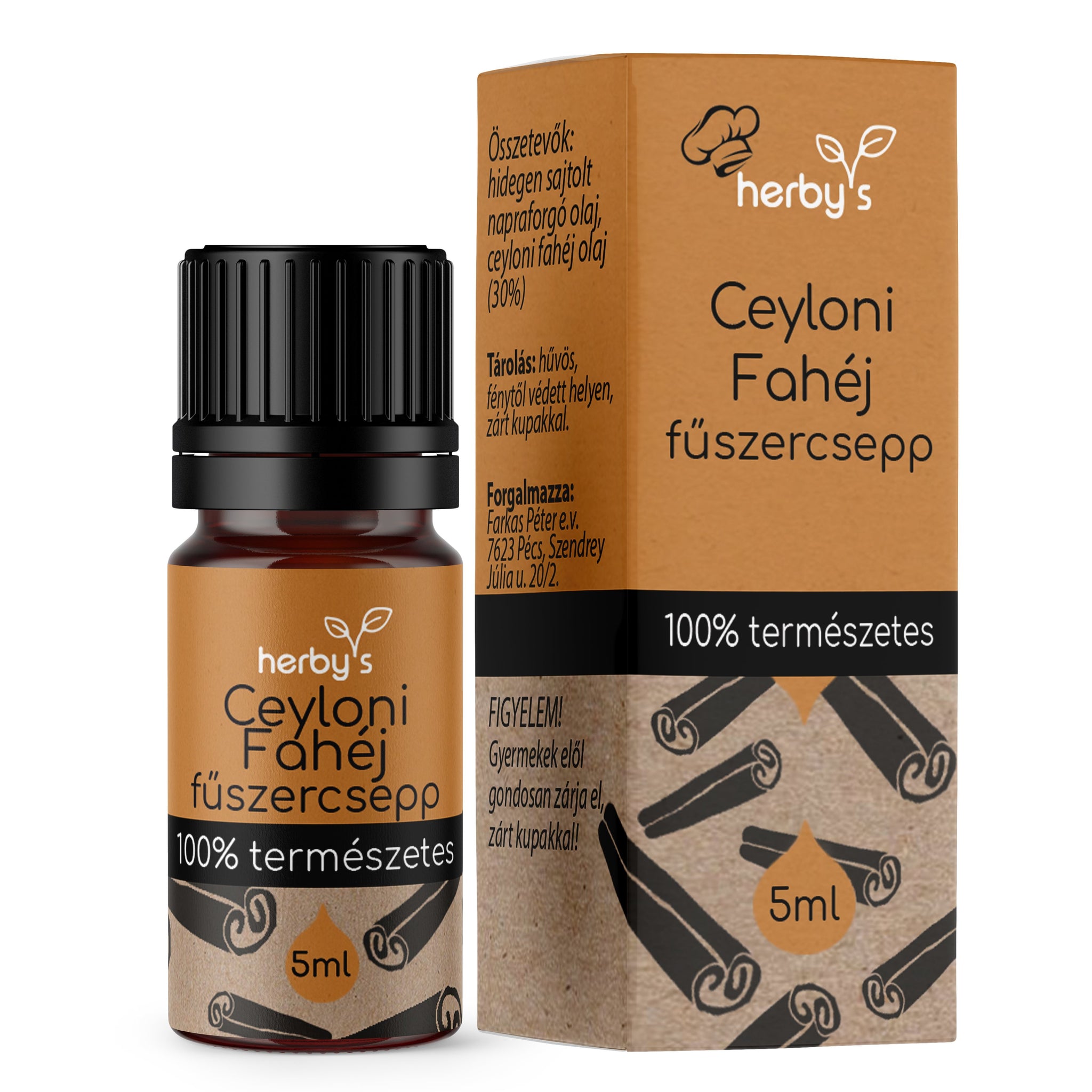 Herbys Cejlónska škorica kvapky korenia 5 ml - 89351