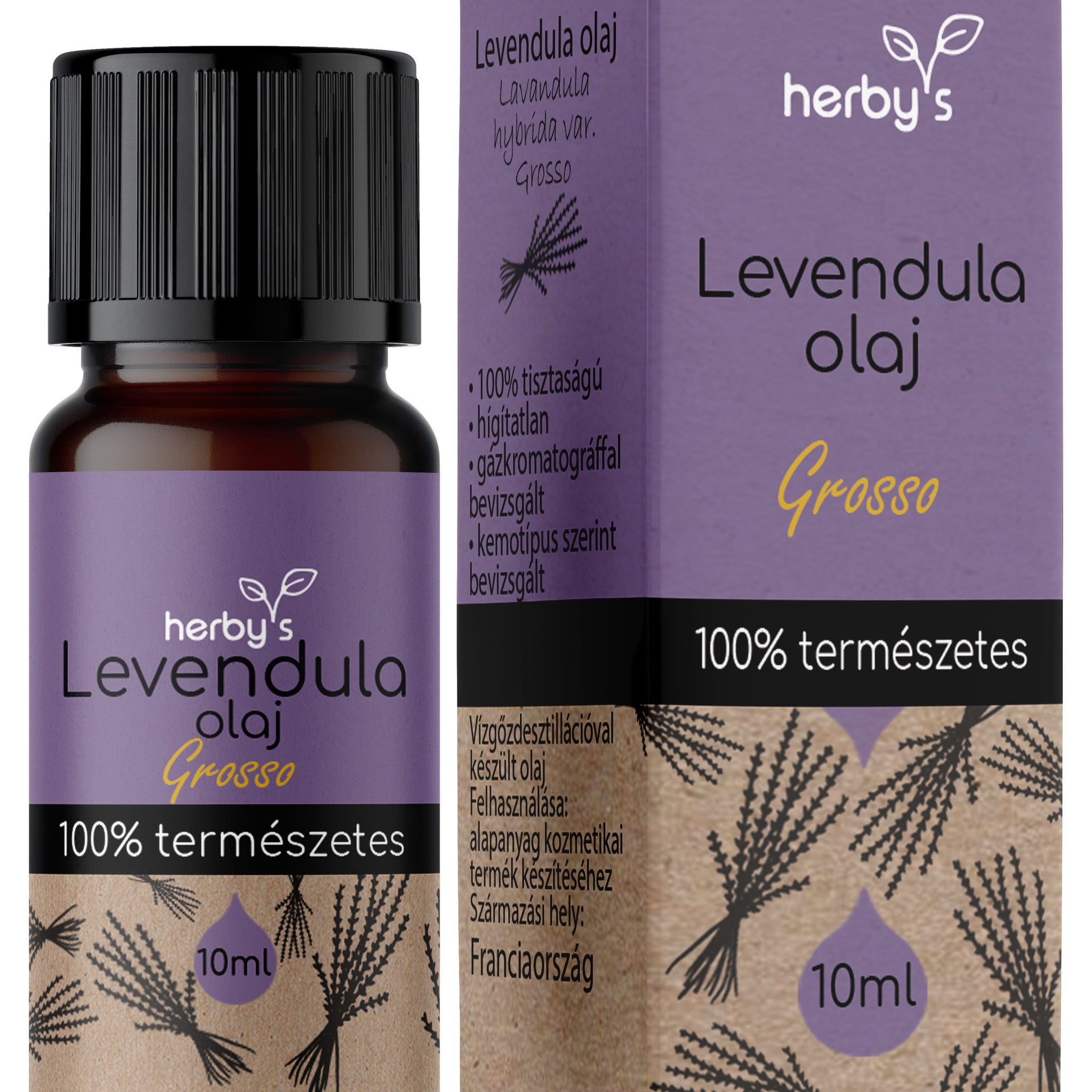 Herbys levanduľový esenciálny olej grosso 10 ml - 87803