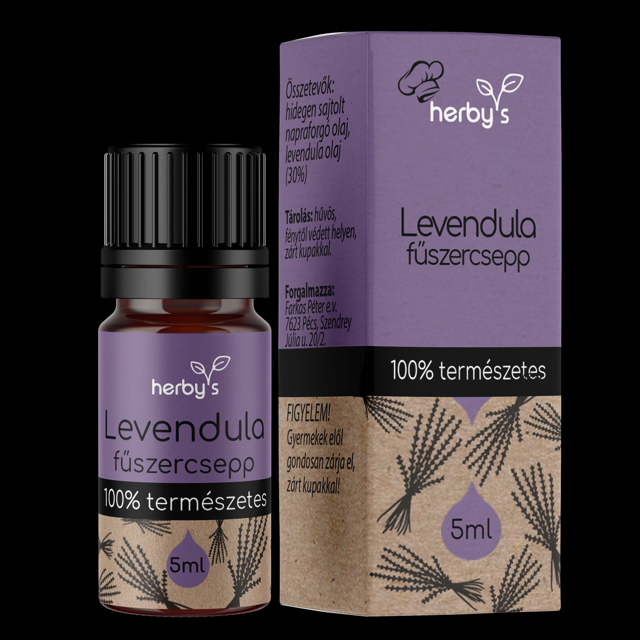 Herbys levanduľové kvapky korenia 5 ml - 89352