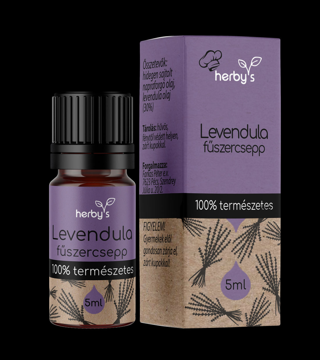 Herbys levanduľové kvapky korenia 5 ml - 89352