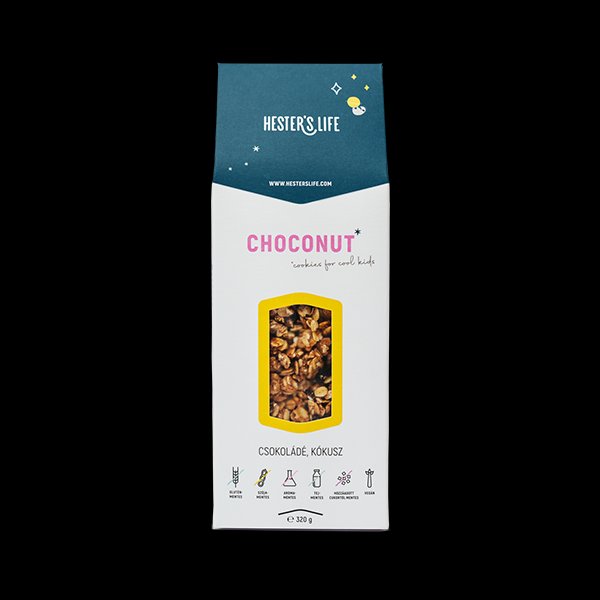 Hester`s Life   čokoládovo-kokosové cereálie 320 g - 91203