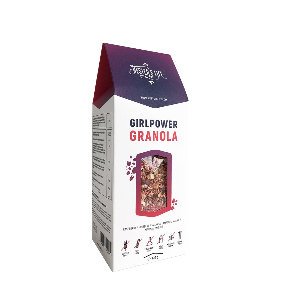 Hester`s Life girlpower granola malina 320 g - 60163