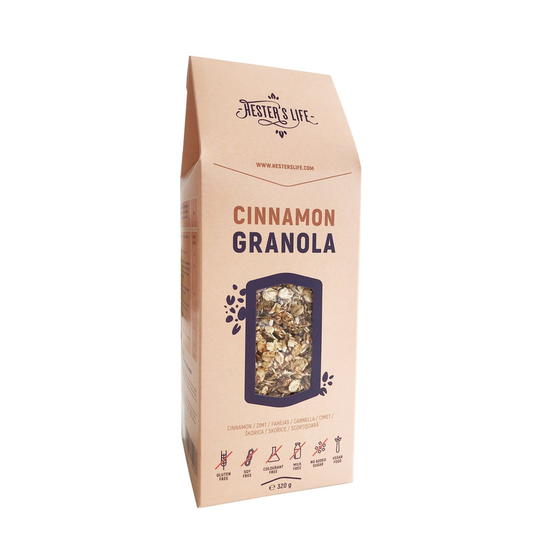 Hester`s Life granola so škoricou 320 g - 60164
