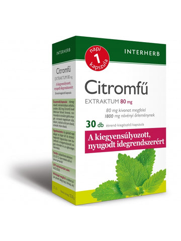 Interherb 1 kapsula citrónového extraktu denne