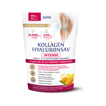 Interherb kolagén a kyselina hyalurónová na stavbu chrupavky v prášku s intenzívnou pomarančovo-citrusovou príchuťou 300 g - 95910