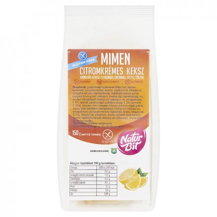 Mimen all free sušienky citrónový krém 150 g - 47980