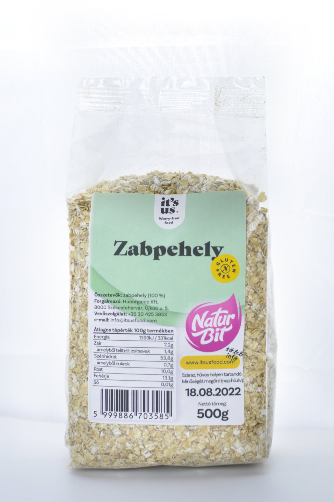 It`s us naturbit ovsené vločky bez lepku 500 g - 88475