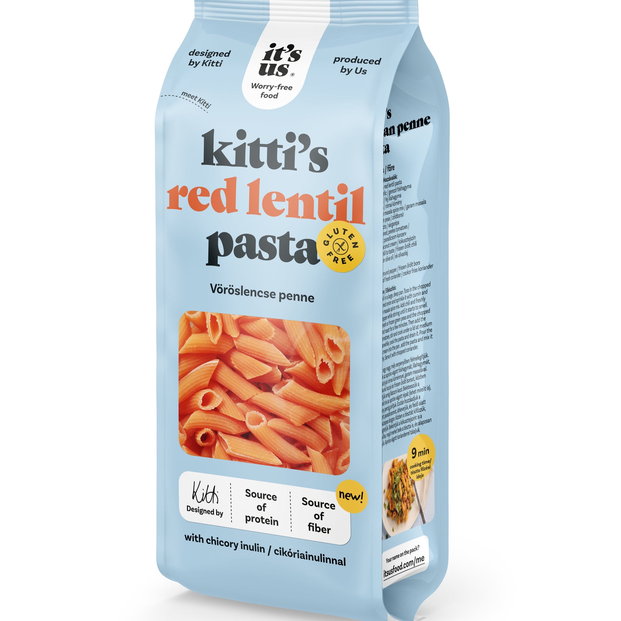 It`s us kitti`s cestoviny z červenej šošovice penne 200 g - 88205