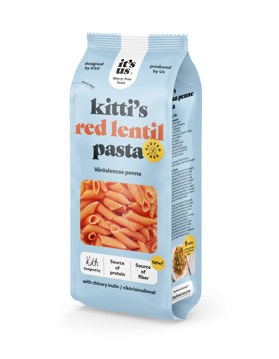 It`s us kitti`s cestoviny z červenej šošovice penne 200 g - 88205