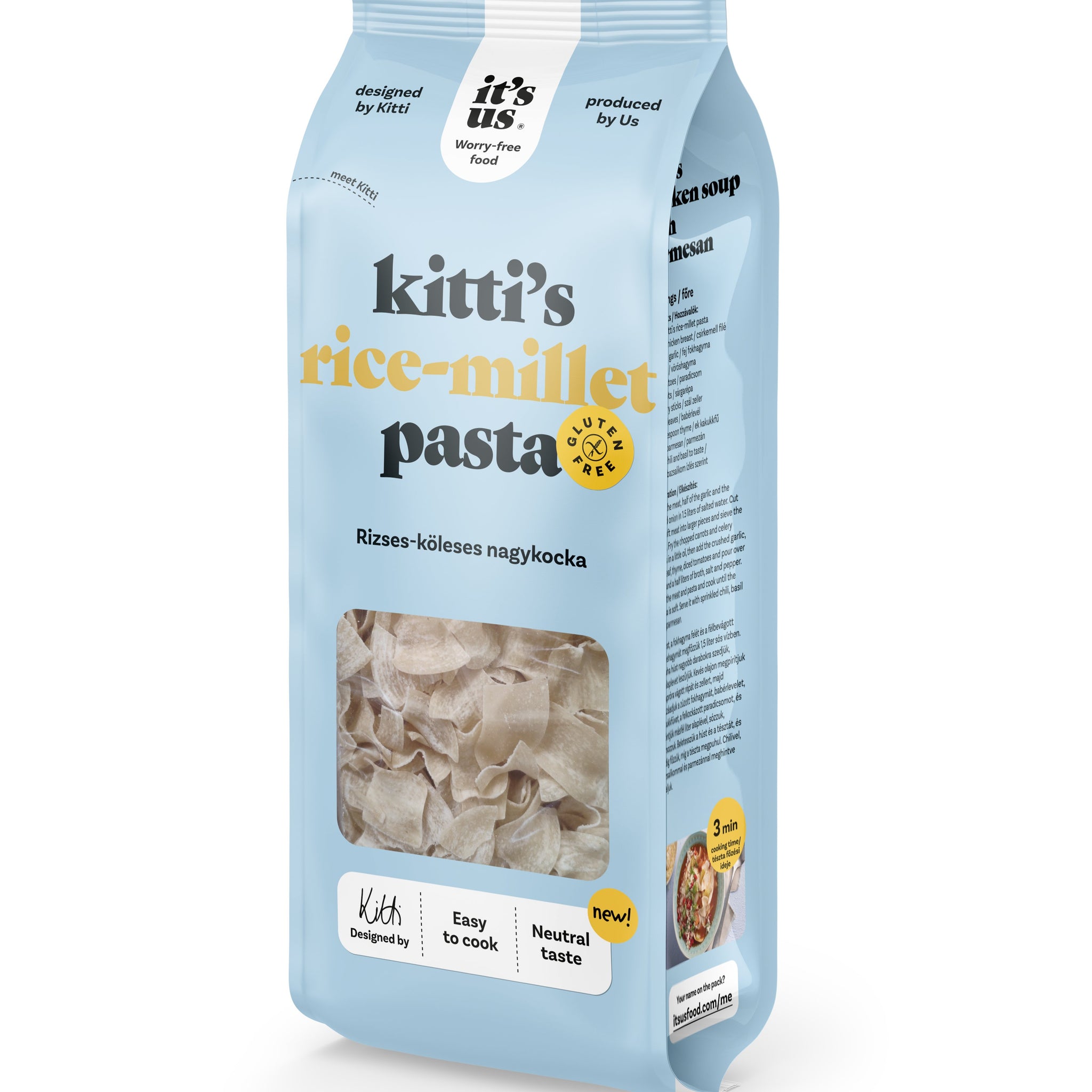 It`s us kitti`s ryža proso  cestoviny veľké kocky 200 g - 88209