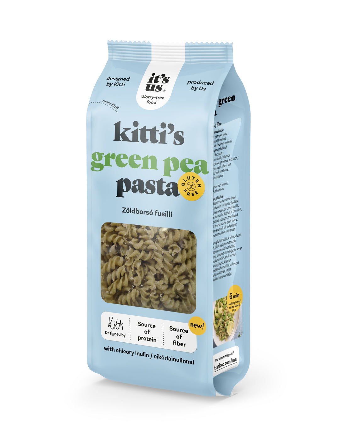 It`s us kitti`s cestoviny zo zeleného hrášku fusilli 200 g - 88207