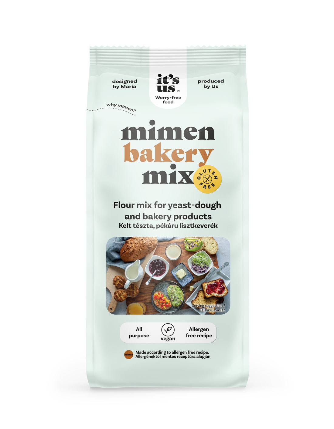 It`s us mimen bakery gluten free zmes múky na kysnuté cesto 500 g - 92676