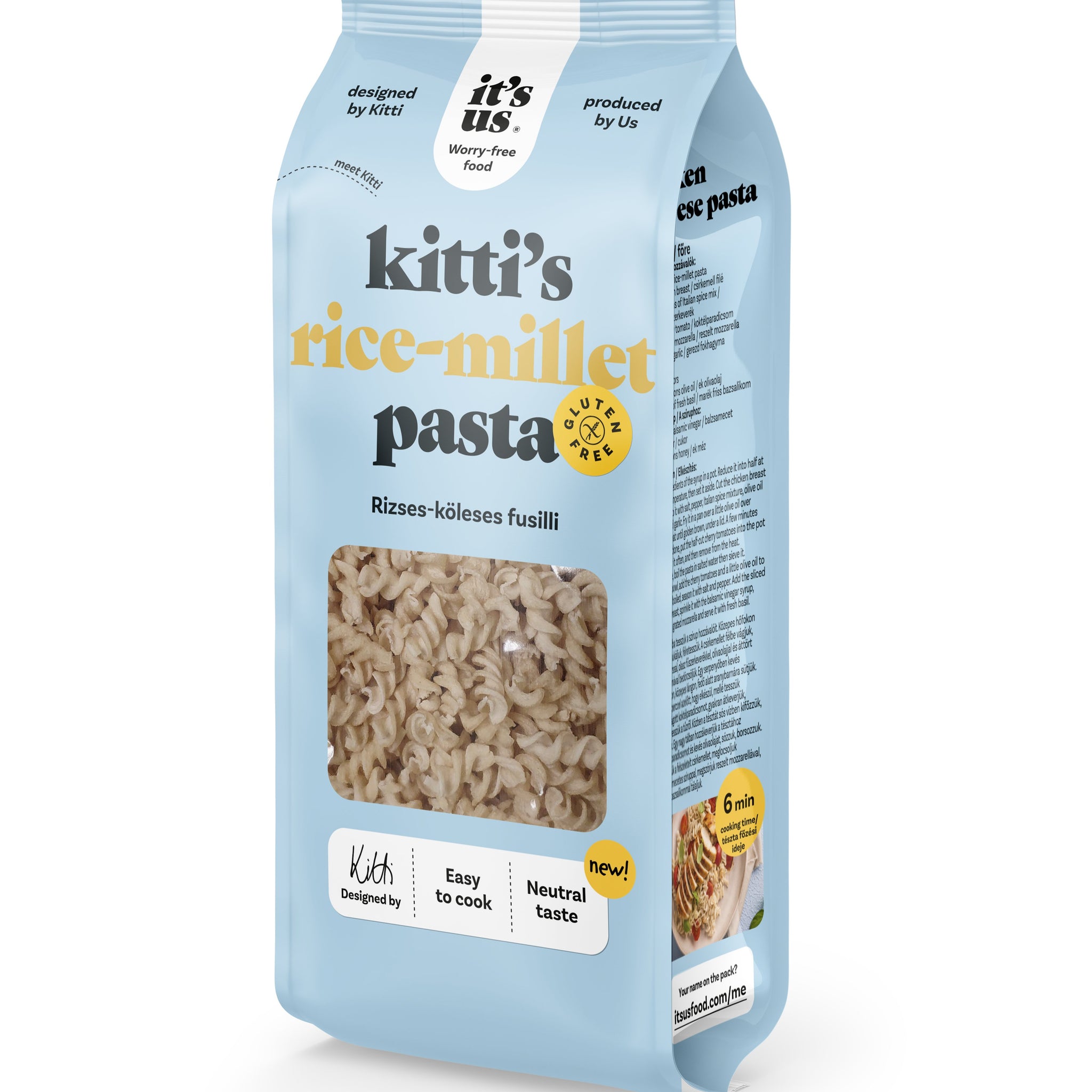 It`s us kitti` ryža proso cestoviny fusilli 200 g - 88208