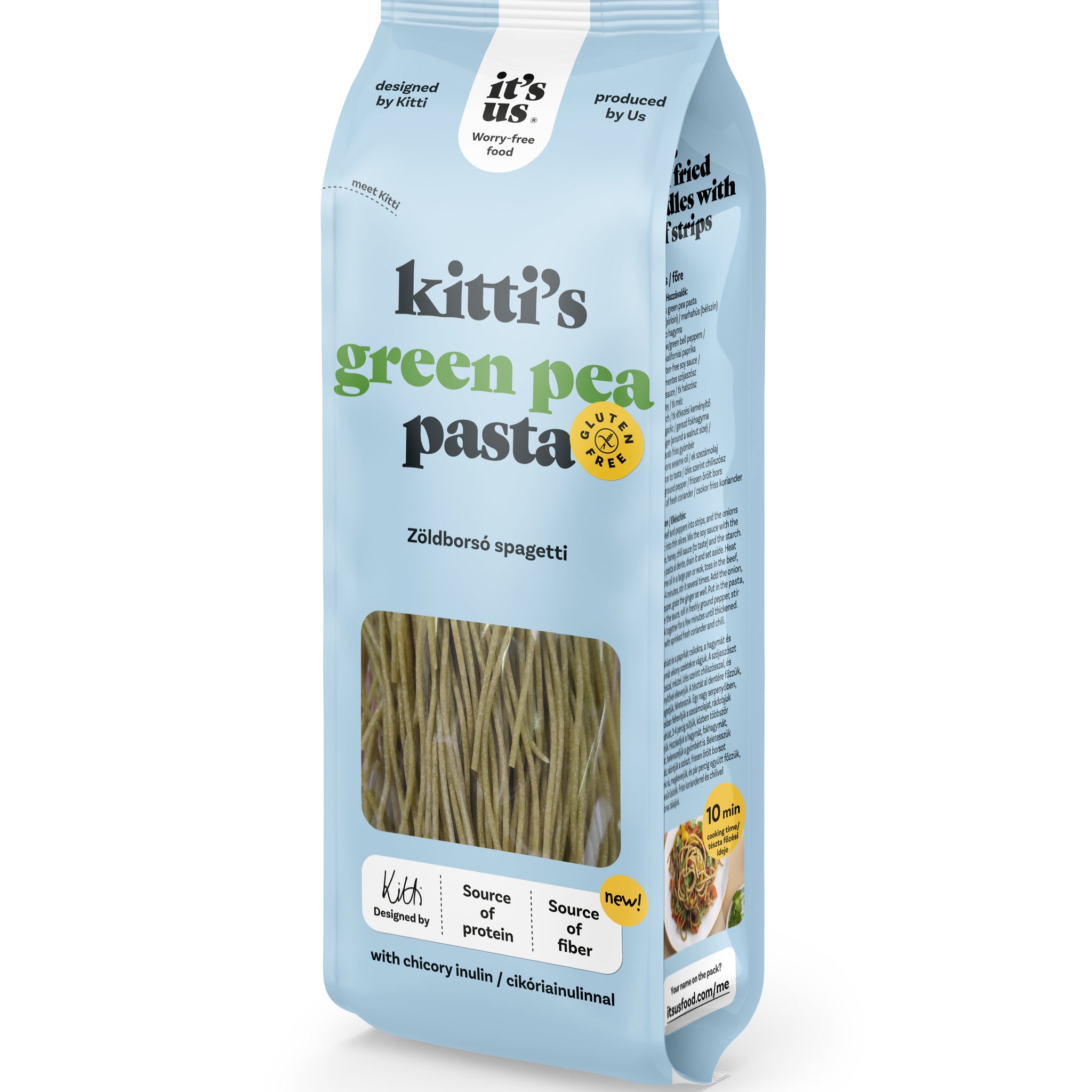 It`s us kitti`s cestoviny zo zeleného hrášku špagety 200 g - 88206