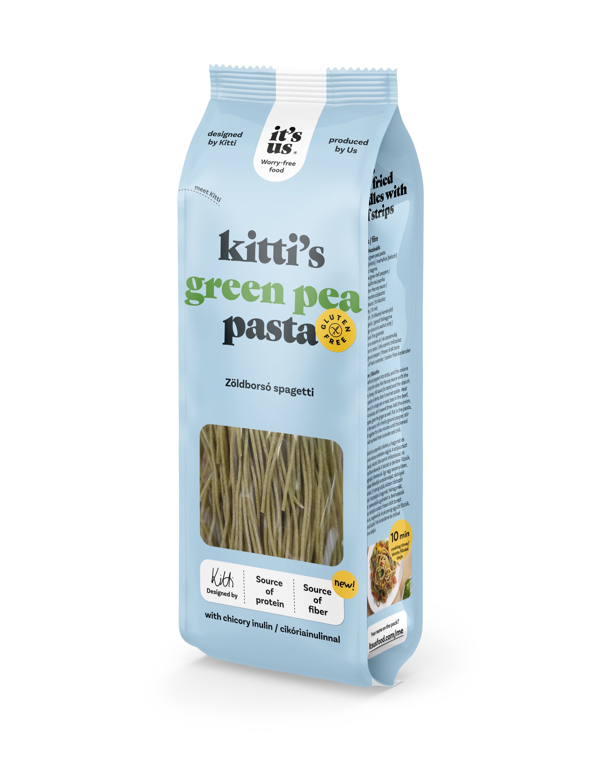 It`s us kitti`s cestoviny zo zeleného hrášku špagety 200 g - 88206