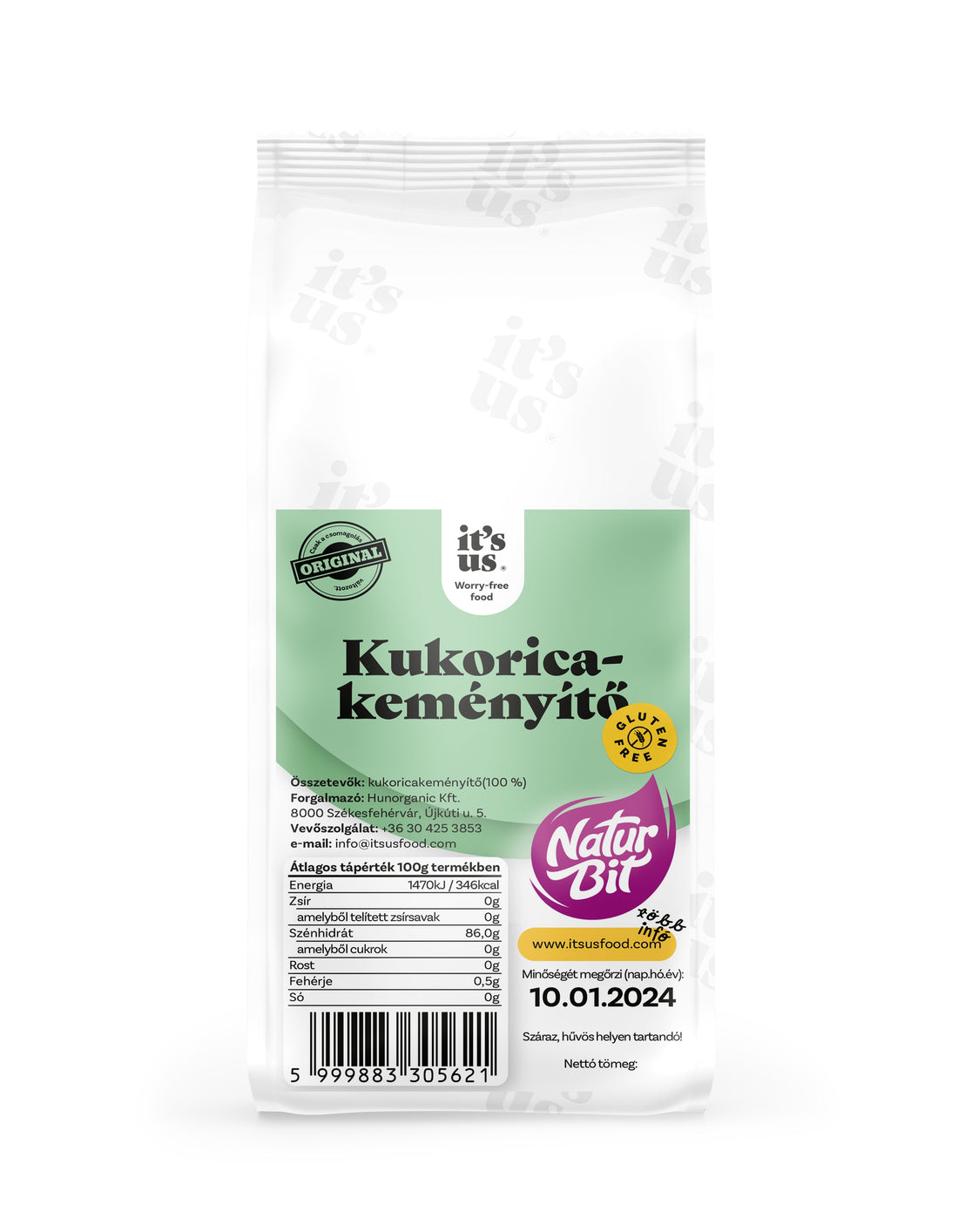 It`s us naturbit kukuričný škrob 500 g - 13032