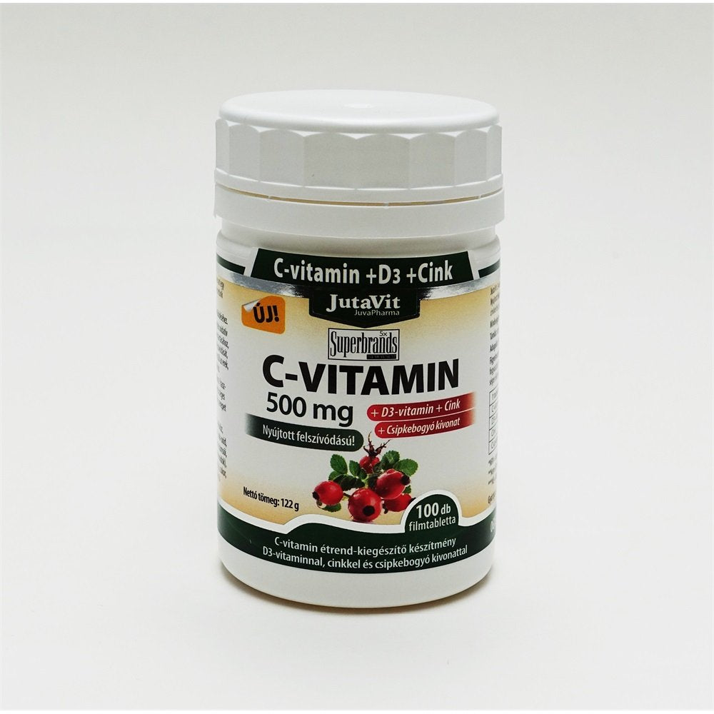 Jutavit vitamín C 500 mg D3 zinok 100 ks - 46891