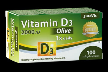 Jutavit vitamín D3 2000 IU olivový softgels 100 kapsúl - 91584