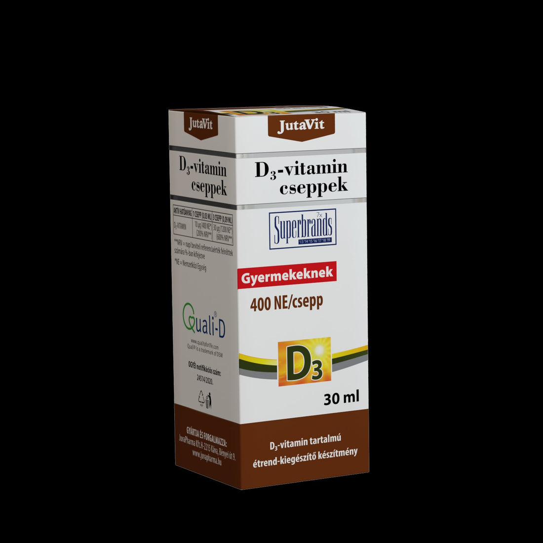 Jutavit vitamín D3 400NE kvapky 30 ml - 87128