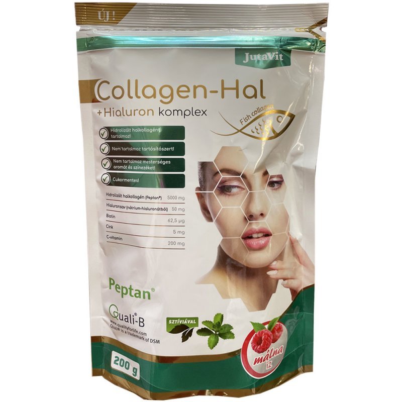 Jutavit kolagen-fish+hialuron komplexný prášok raspberry 200 g